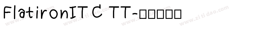 FlatironITC TT字体转换